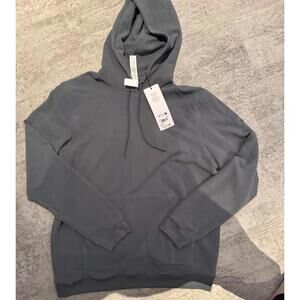 SOLD NWT Alo Men's Micro Waffle Fast Track Hoodie dark grey L